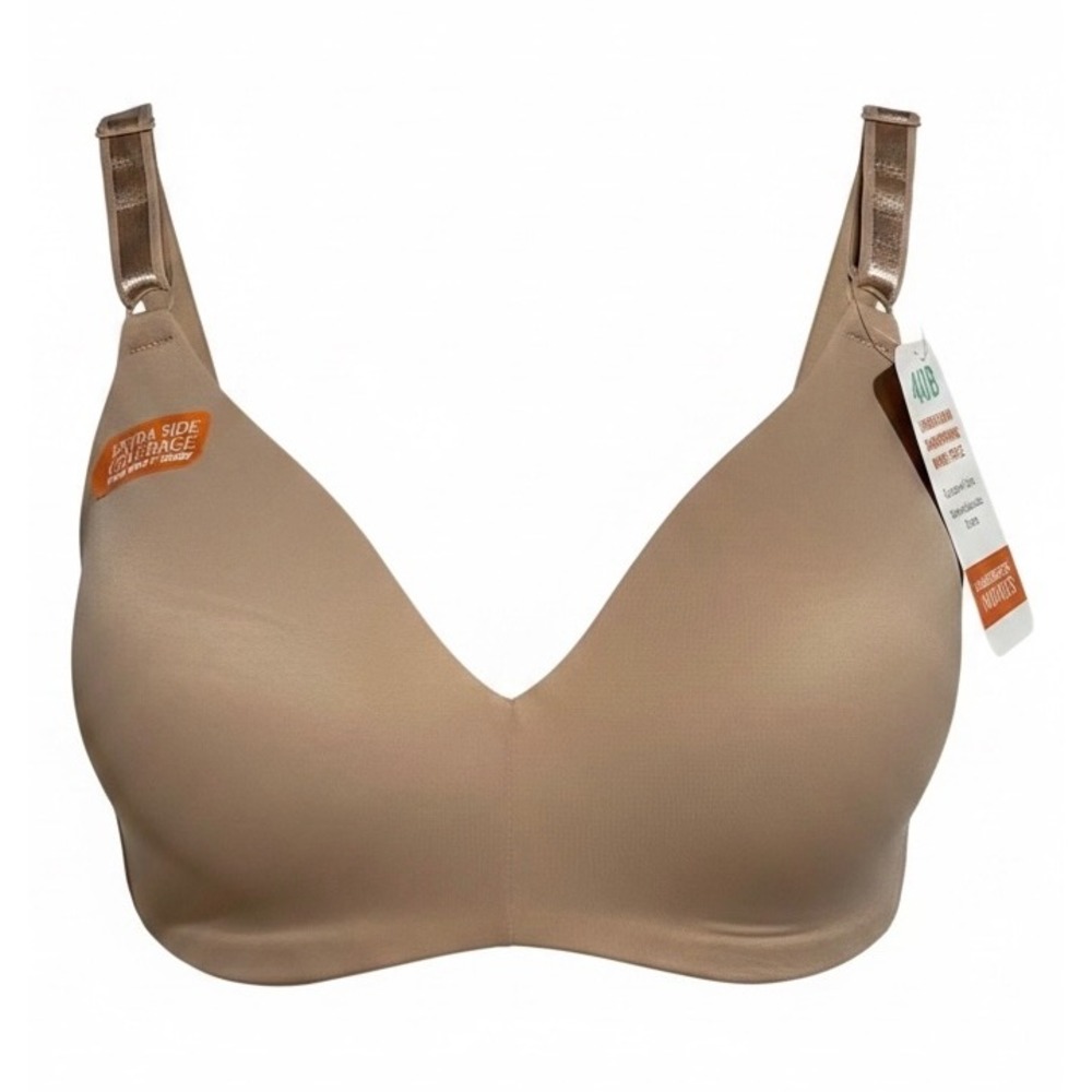 Warners Blissful Benefits Underarm Smoothing Wire-Free Bra 40B Nude RM7561W NWT
